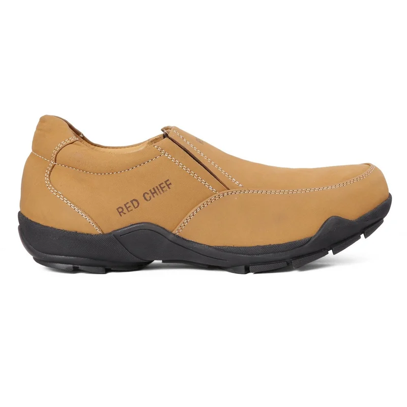 Red Chief حذاء رجالي مريح من الجلد الطبيعي سهل الارتداء كاجوال